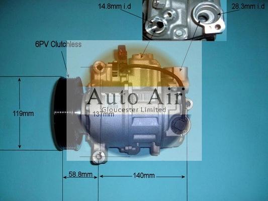 Auto Air Gloucester 14-9729 - Kompresors, Gaisa kond. sistēma autospares.lv