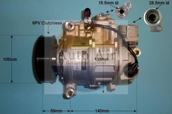 Auto Air Gloucester 14-9721 - Kompresors, Gaisa kond. sistēma autospares.lv