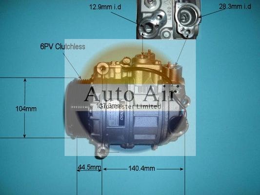 Auto Air Gloucester 14-6201 - Kompresors, Gaisa kond. sistēma www.autospares.lv