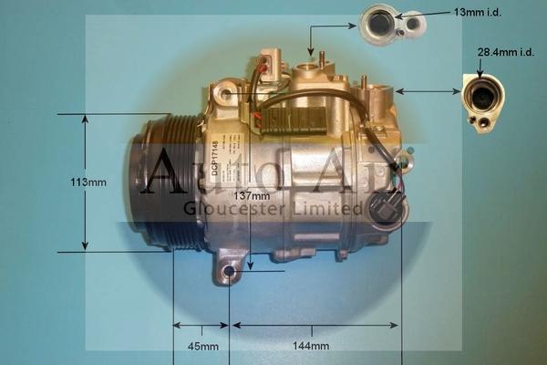 Auto Air Gloucester 14-0198 - Compressor, air conditioning www.autospares.lv