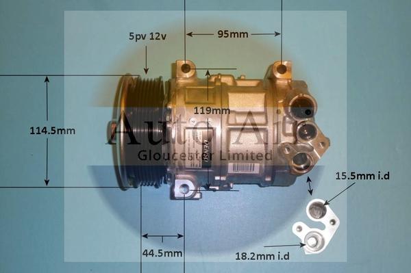 Auto Air Gloucester 14-0344 - Kompresors, Gaisa kond. sistēma www.autospares.lv