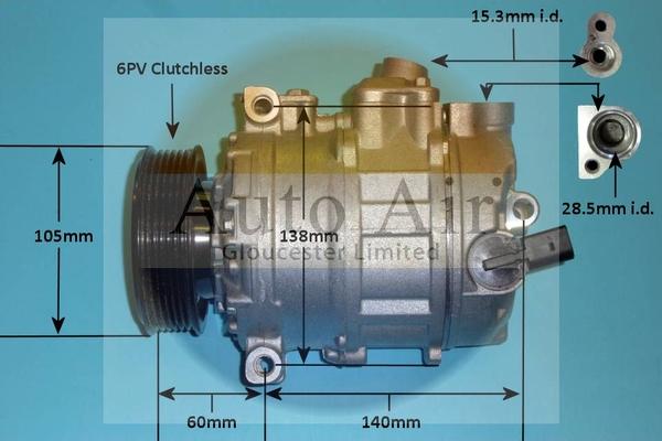 Auto Air Gloucester 14-0238P - Kompresors, Gaisa kond. sistēma autospares.lv