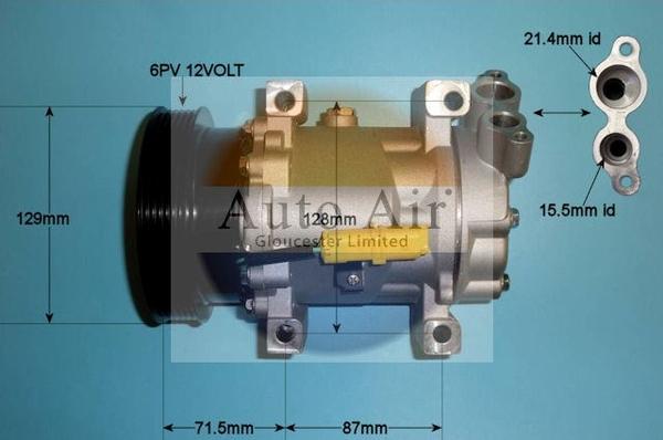 Auto Air Gloucester 14-1452P - Kompresors, Gaisa kond. sistēma autospares.lv