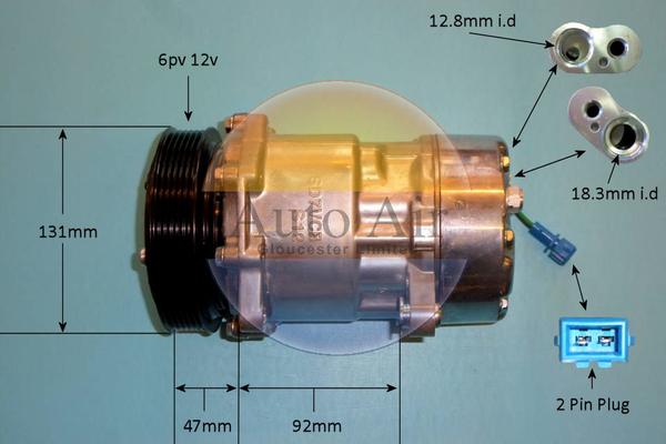 Auto Air Gloucester 14-1260P - Kompresors, Gaisa kond. sistēma autospares.lv