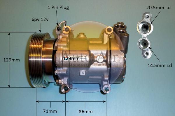 Auto Air Gloucester 14-1202P - Kompresors, Gaisa kond. sistēma autospares.lv