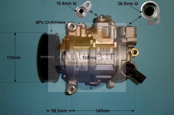 Auto Air Gloucester 14-1275 - Compressor, air conditioning www.autospares.lv