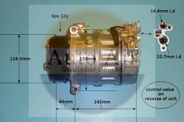 Auto Air Gloucester 14-1769P - Kompresors, Gaisa kond. sistēma www.autospares.lv