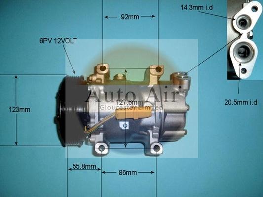 Auto Air Gloucester 14-7482P - Kompresors, Gaisa kond. sistēma autospares.lv