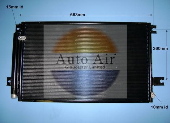 Auto Air Gloucester 16-9931 - Kondensators, Gaisa kond. sistēma www.autospares.lv