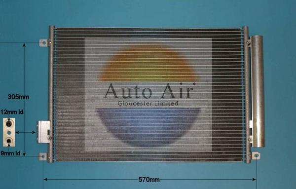 Auto Air Gloucester 16-9703 - Kondensators, Gaisa kond. sistēma www.autospares.lv