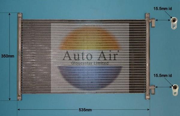 Auto Air Gloucester 16-1121 - Kondensators, Gaisa kond. sistēma www.autospares.lv