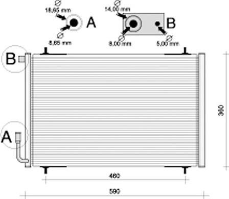 Autoclima 30311329CP - Kondensators, Gaisa kond. sistēma www.autospares.lv