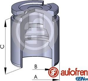 AUTOFREN SEINSA D025126 - Piston, brake caliper www.autospares.lv