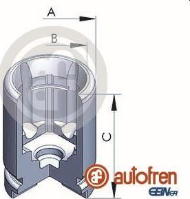 AUTOFREN SEINSA D025121 - Piston, brake caliper www.autospares.lv