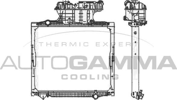 Autogamma 404444 - Radiators, Motora dzesēšanas sistēma www.autospares.lv