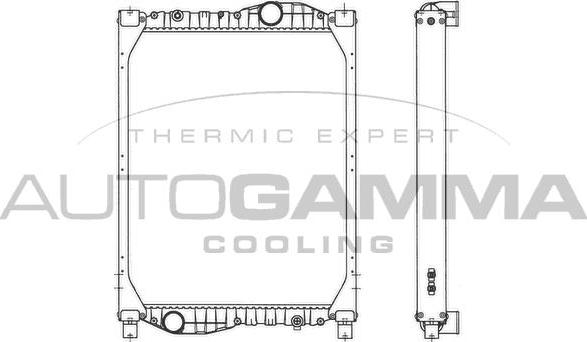 Autogamma 404454 - Radiators, Motora dzesēšanas sistēma www.autospares.lv