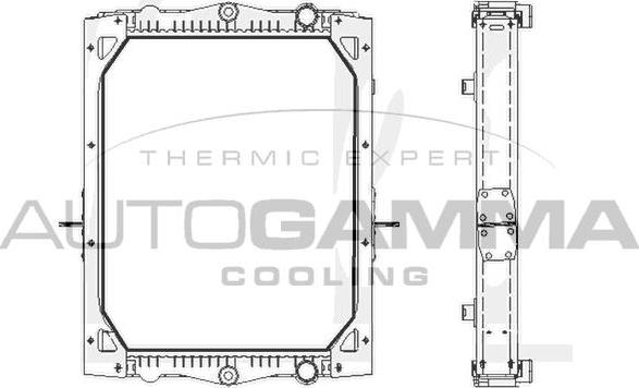 Autogamma 404644 - Radiators, Motora dzesēšanas sistēma www.autospares.lv