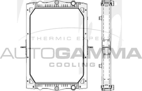 Autogamma 404646 - Radiators, Motora dzesēšanas sistēma www.autospares.lv