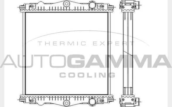 Autogamma 404642 - Radiators, Motora dzesēšanas sistēma www.autospares.lv