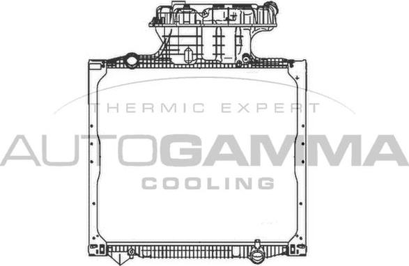 Autogamma 404676 - Radiators, Motora dzesēšanas sistēma www.autospares.lv