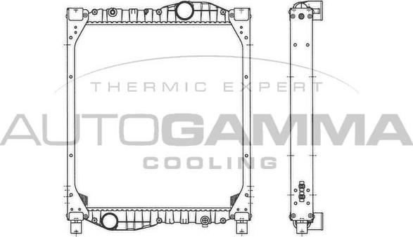 Autogamma 404114 - Radiators, Motora dzesēšanas sistēma www.autospares.lv