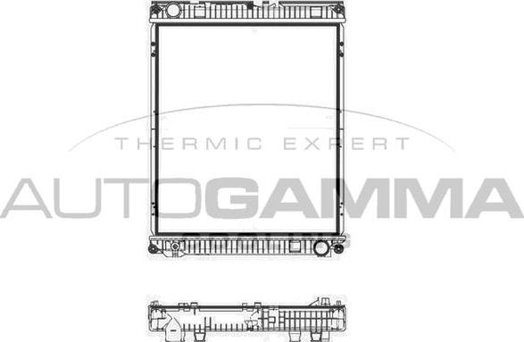 Autogamma 404890 - Radiator, engine cooling www.autospares.lv