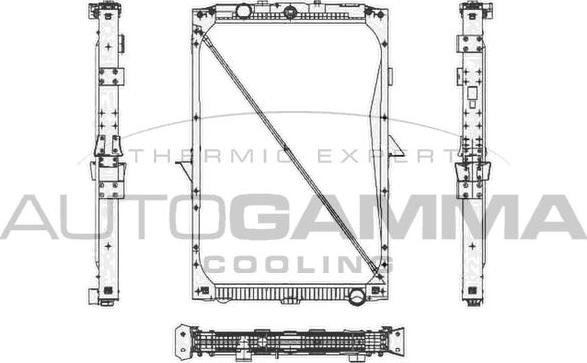Autogamma 404892 - Radiators, Motora dzesēšanas sistēma www.autospares.lv