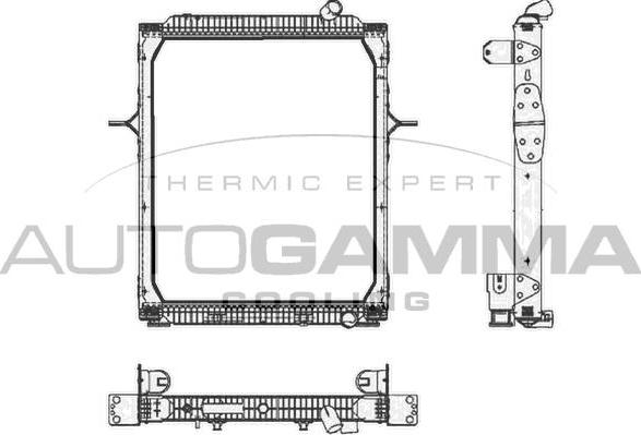 Autogamma 404846 - Radiators, Motora dzesēšanas sistēma www.autospares.lv