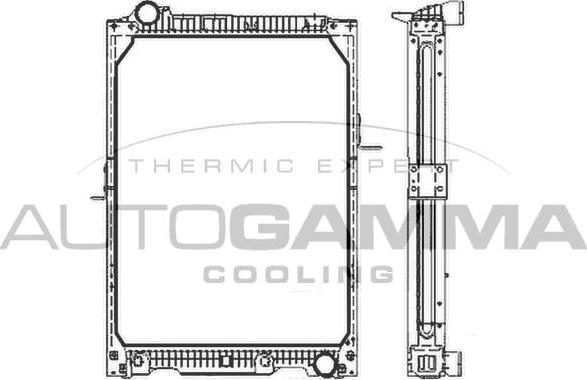 Autogamma 404366 - Radiators, Motora dzesēšanas sistēma www.autospares.lv