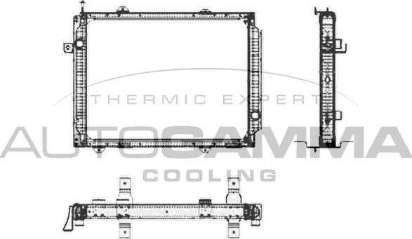 Autogamma 404714 - Radiators, Motora dzesēšanas sistēma www.autospares.lv