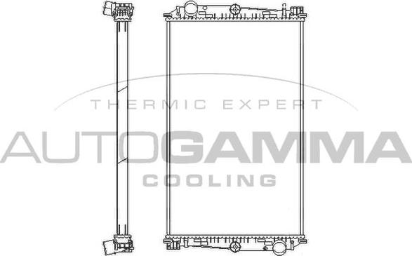 Autogamma 405294 - Radiators, Motora dzesēšanas sistēma www.autospares.lv