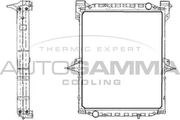 Autogamma 400576 - Radiators, Motora dzesēšanas sistēma www.autospares.lv