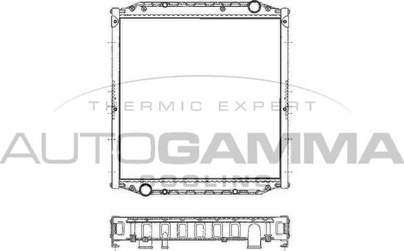 Autogamma 400654 - Radiators, Motora dzesēšanas sistēma www.autospares.lv