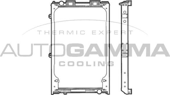 Autogamma 400656 - Radiators, Motora dzesēšanas sistēma www.autospares.lv