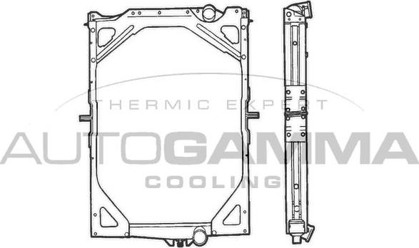 Autogamma 400666 - Radiators, Motora dzesēšanas sistēma www.autospares.lv