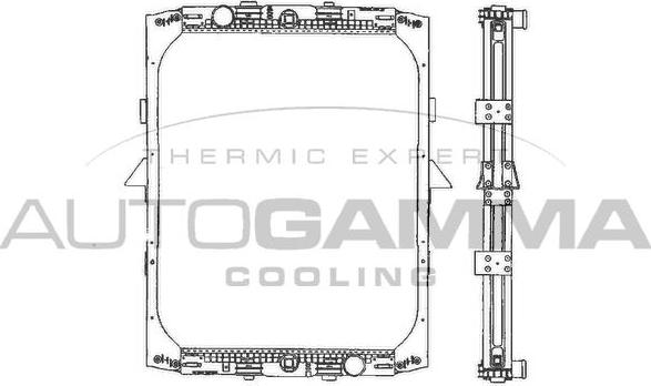 Autogamma 400086 - Radiators, Motora dzesēšanas sistēma www.autospares.lv