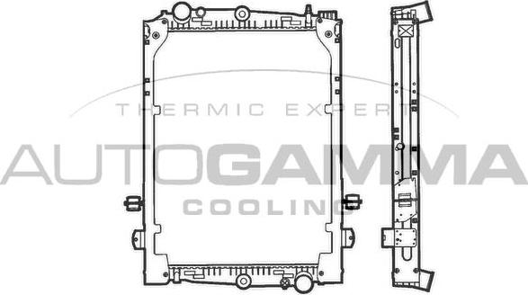 Autogamma 400080 - Radiators, Motora dzesēšanas sistēma www.autospares.lv