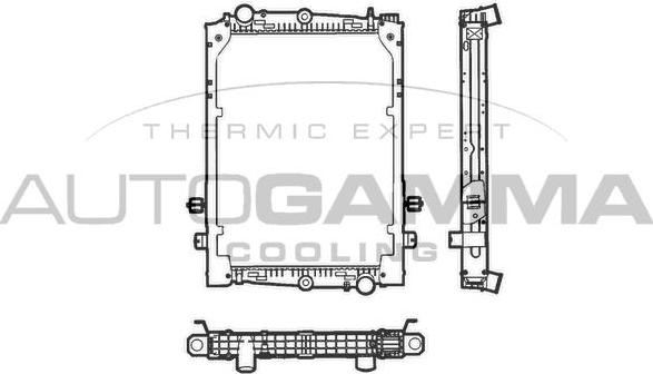 Autogamma 400074 - Radiators, Motora dzesēšanas sistēma www.autospares.lv