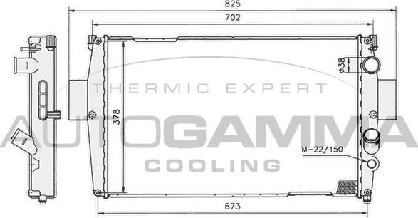 Autogamma 400766 - Radiators, Motora dzesēšanas sistēma www.autospares.lv