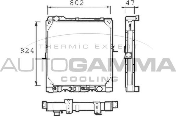 Autogamma 401468 - Radiators, Motora dzesēšanas sistēma www.autospares.lv