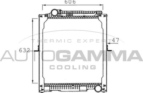 Autogamma 401462 - Radiators, Motora dzesēšanas sistēma www.autospares.lv