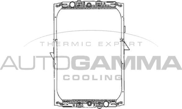 Autogamma 401124 - Radiators, Motora dzesēšanas sistēma www.autospares.lv