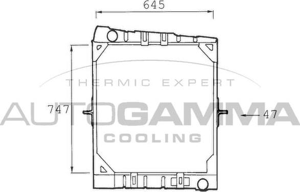 Autogamma 403470 - Radiators, Motora dzesēšanas sistēma www.autospares.lv