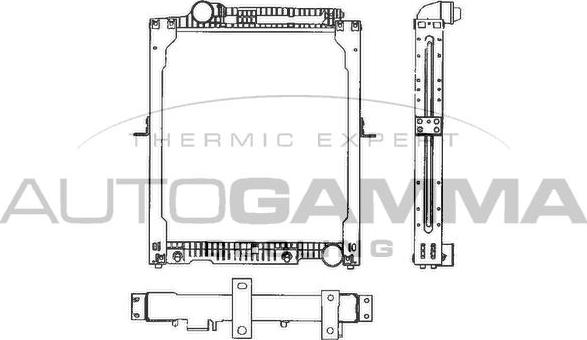 Autogamma 403478 - Radiators, Motora dzesēšanas sistēma www.autospares.lv