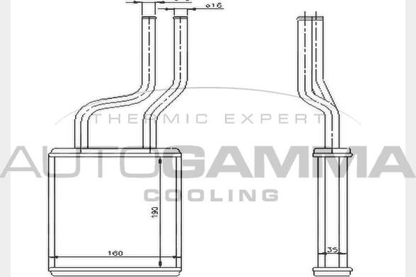 Autogamma 104608 - Siltummainis, Salona apsilde www.autospares.lv