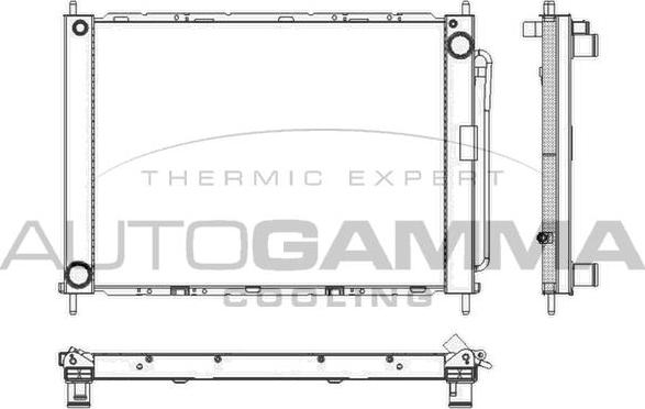 Autogamma 104017 - Radiators, Motora dzesēšanas sistēma www.autospares.lv