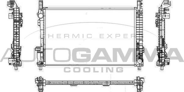 Autogamma 104154 - Radiators, Motora dzesēšanas sistēma www.autospares.lv