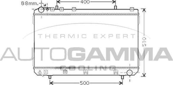 Autogamma 104257 - Radiators, Motora dzesēšanas sistēma autospares.lv