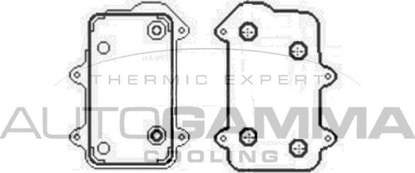 Autogamma 104793 - Eļļas radiators, Motoreļļa www.autospares.lv