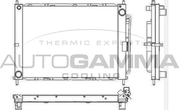 Autogamma 105900 - Radiators, Motora dzesēšanas sistēma www.autospares.lv